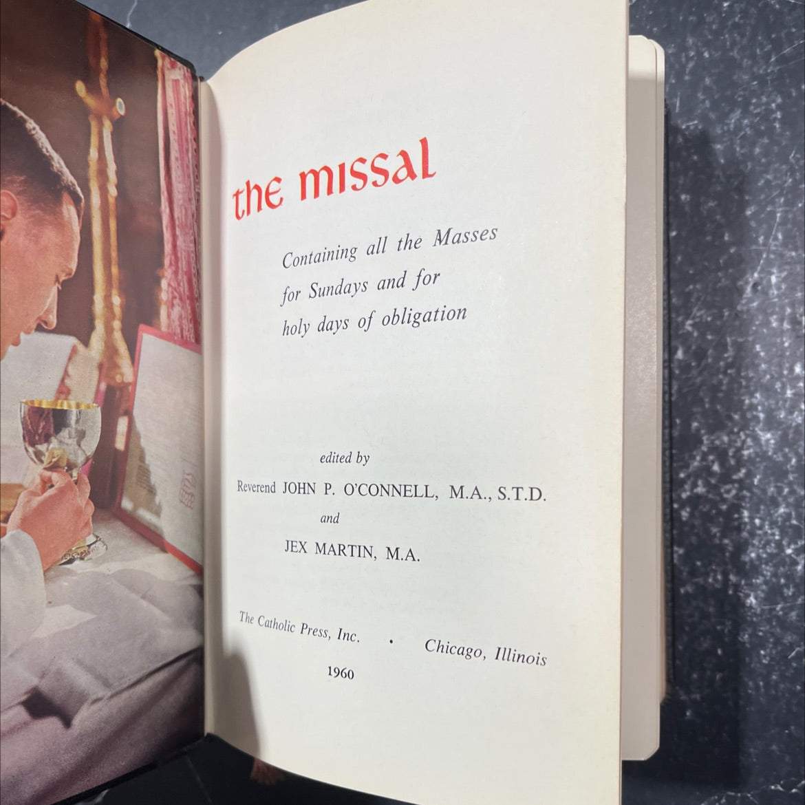 the missal containing all the masses for sundays and for holy days of obligation book, by reverend john p. o'connell, image 2