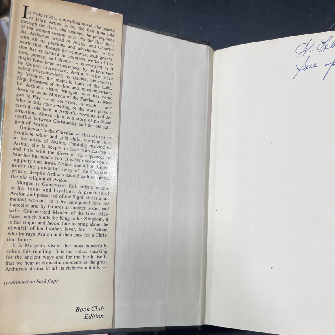 the mists of avalon book, by Marion Zimmer Bradley, 1982 Hardcover image 4