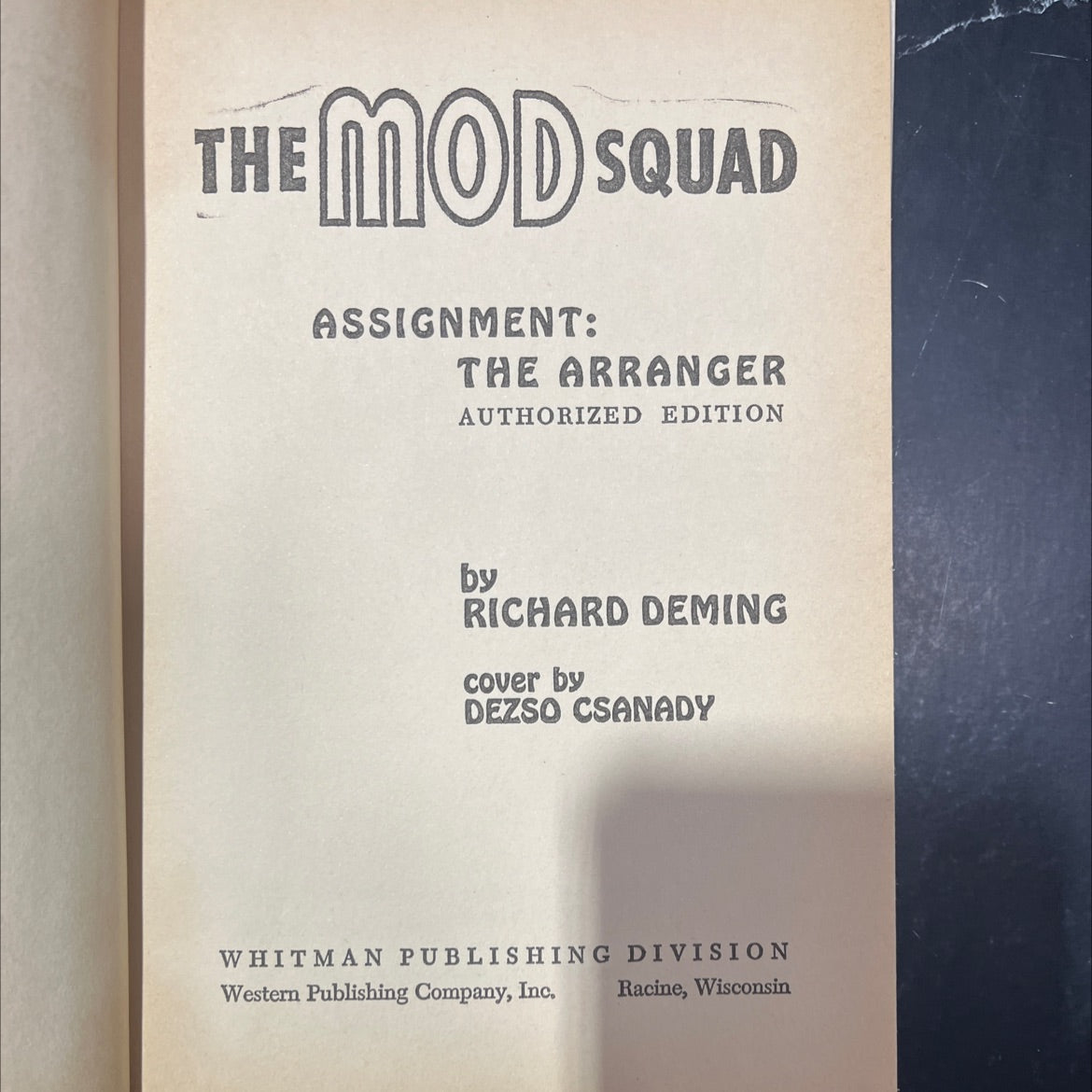the mod squad assignment: the arranger authorized edition book, by richard deming, 1969 Hardcover image 2