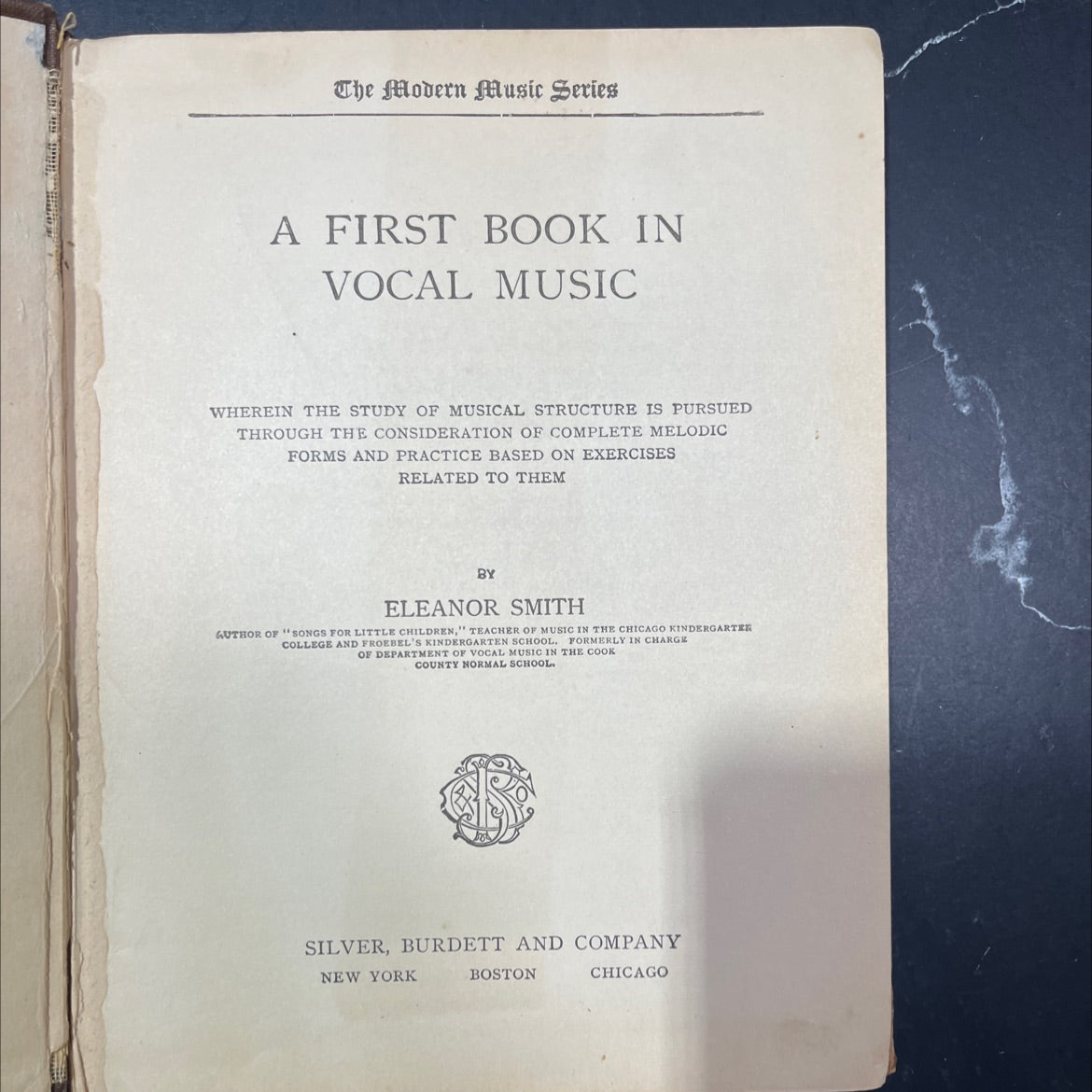 the modern music series a first book in vocal music book, by eleanor smith, 1901 Hardcover image 2