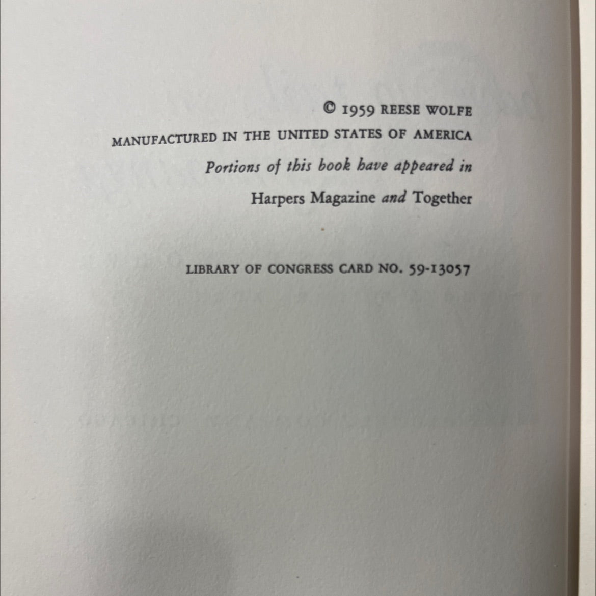 the monkeys have no tails in zamboanga book, by reese wolfe, 1959 Hardcover image 3
