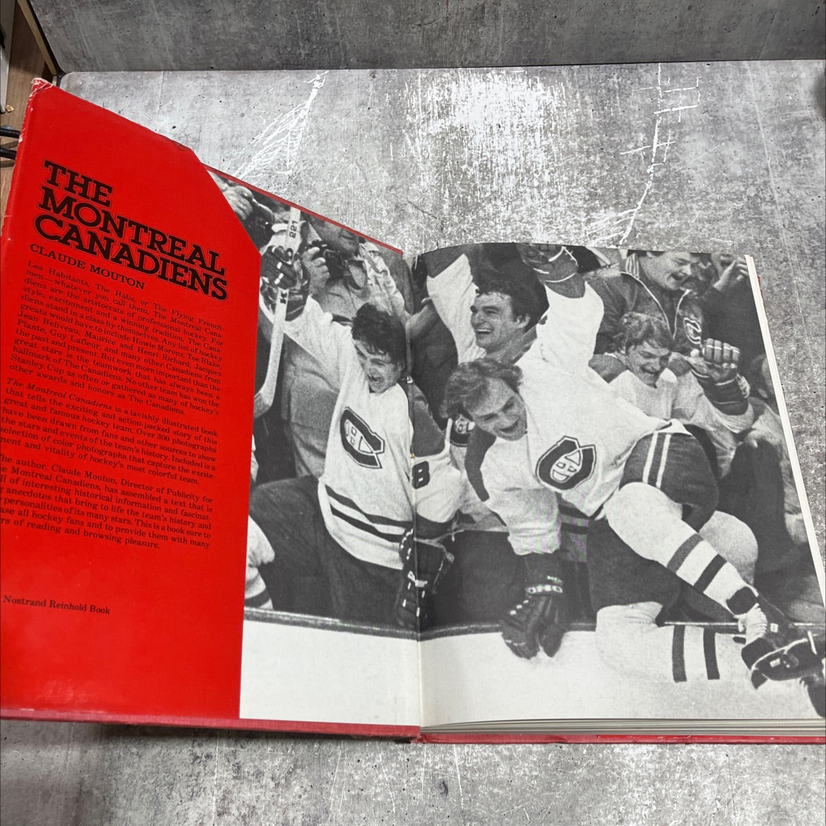 the montreal canadiens: a hockey dynasty book, by claude mouton, 1980 Hardcover image 4