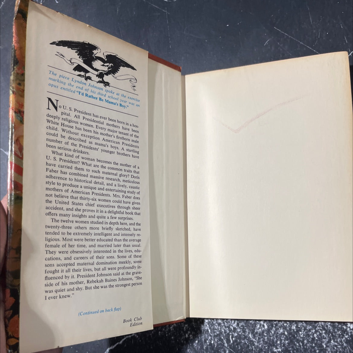 the mothers of american presidents book, by doris faber, 1968 Hardcover image 4