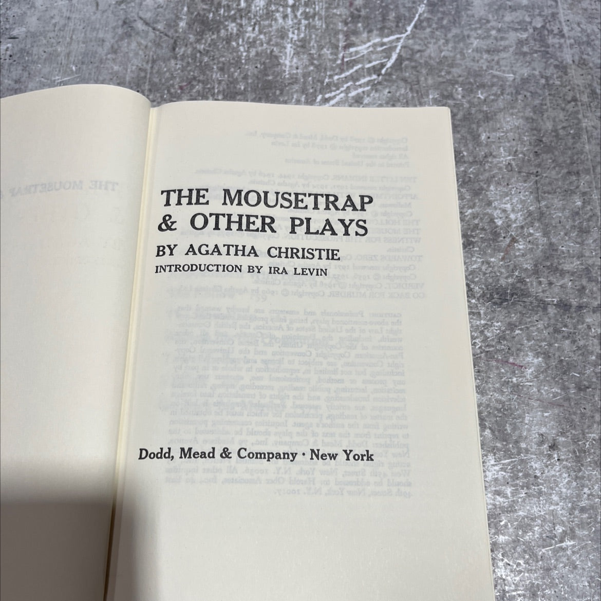 the mousetrap & other plays book, by agatha christie, 1978 Hardcover image 2