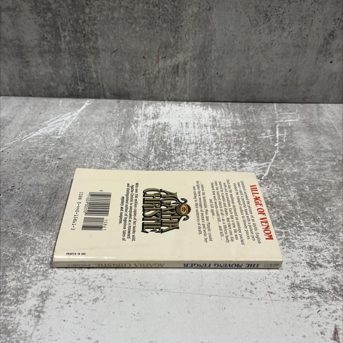 the moving finger book, by Agatha Christie, 1970 Paperback image 4