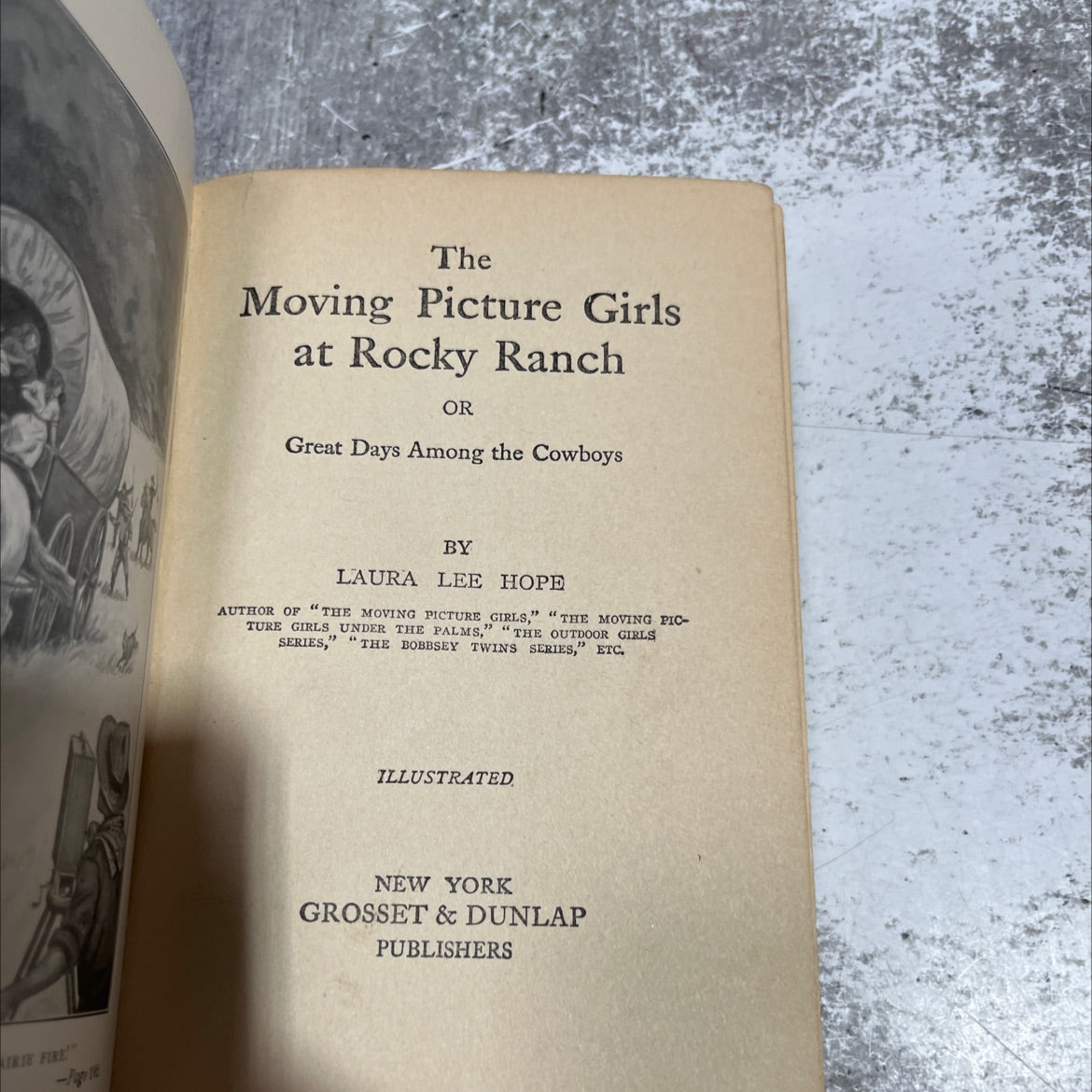 the moving picture girls at rocky ranch book, by laura lee hope, 1914 Hardcover image 2