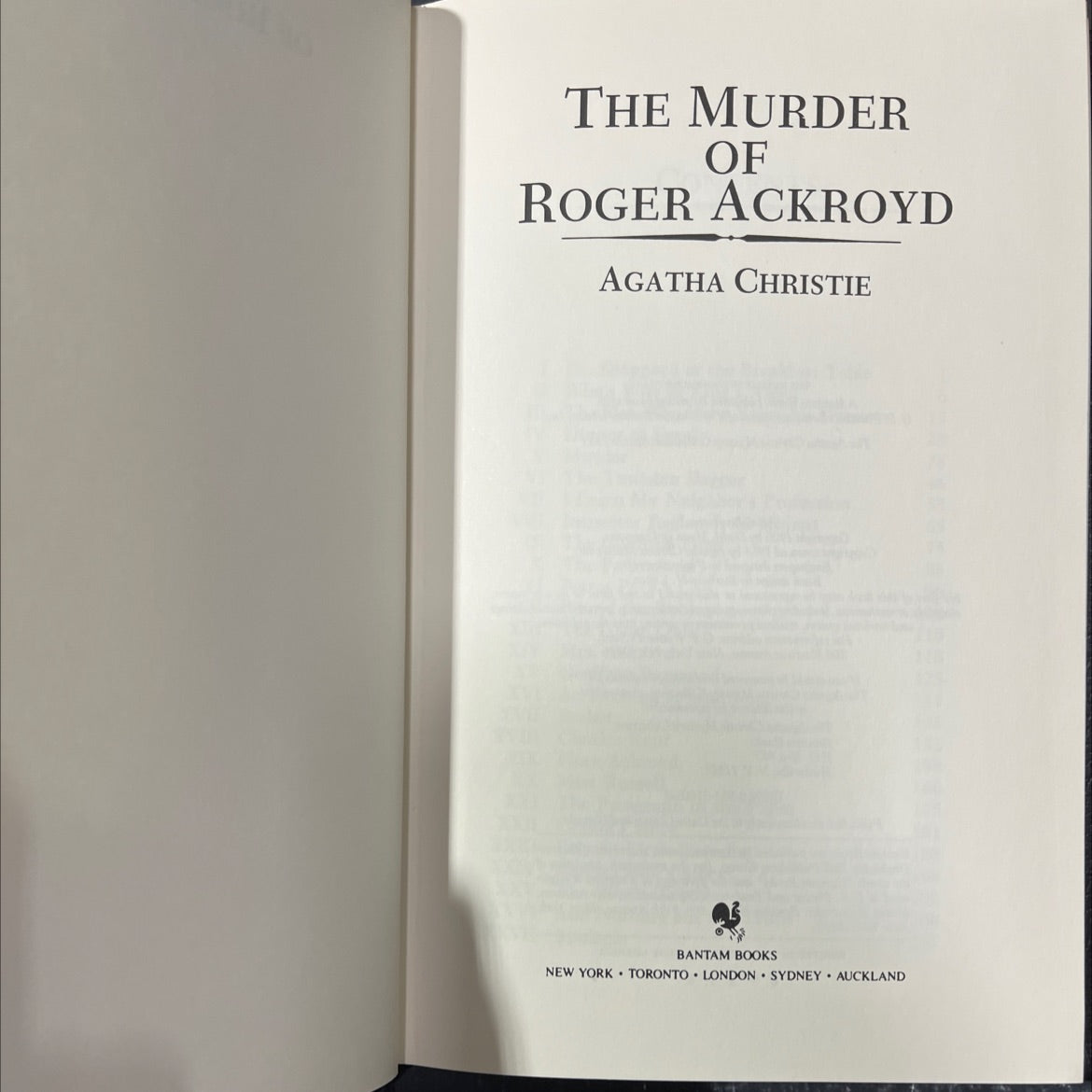the murder of roger ackroyd book, by agatha christie, 1954 Hardcover image 2