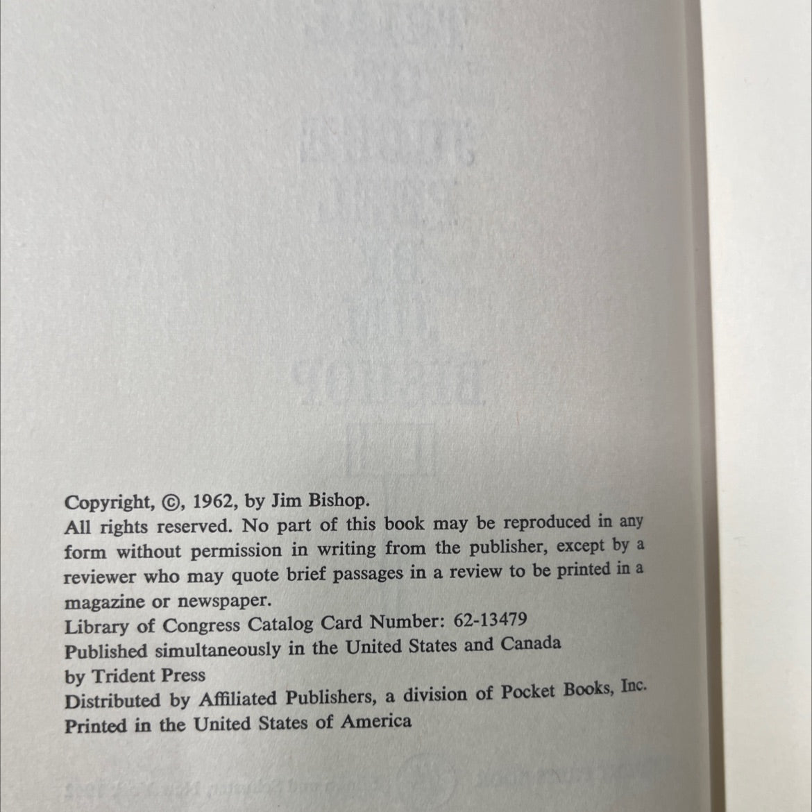 the murder trial of judge peel book, by jim bishop, 1962 Hardcover image 3