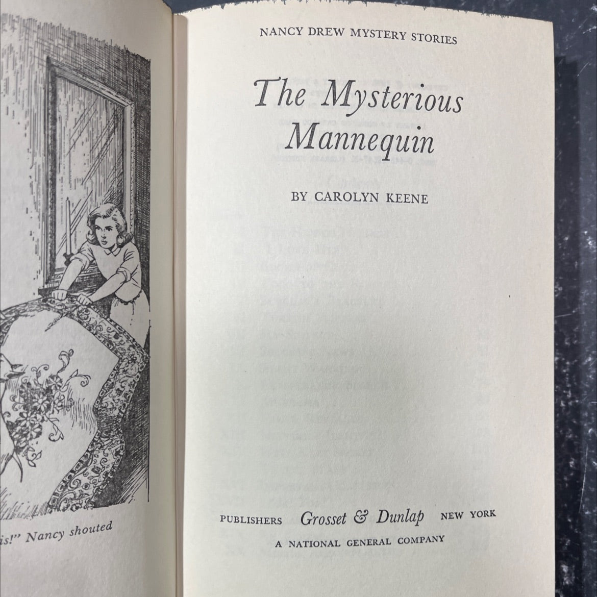 the mysterious mannequin book, by carolyn keene, 1970 Hardcover image 2