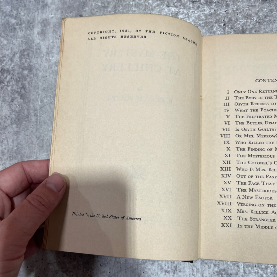 the mystery at chillery book, by r. francis foster, 1931 Hardcover image 3
