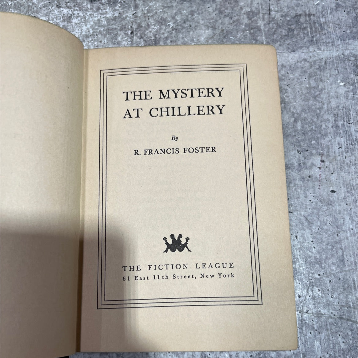 the mystery at chillery book, by r. francis foster, 1931 Hardcover image 2