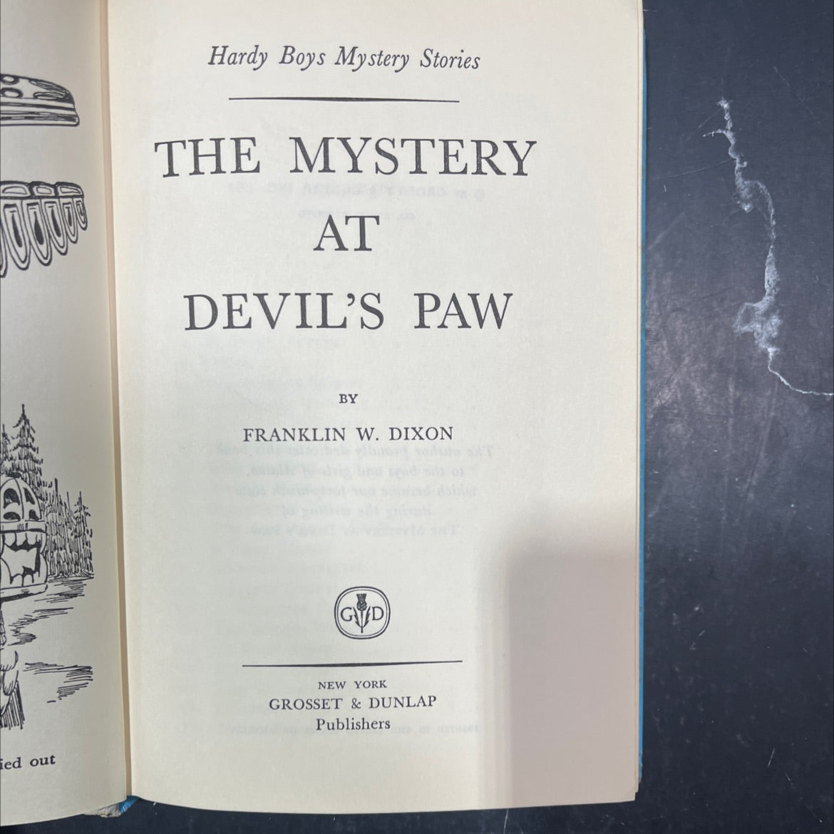 the mystery at devil's paw book, by franklin w. dixon, 1959 Hardcover image 2