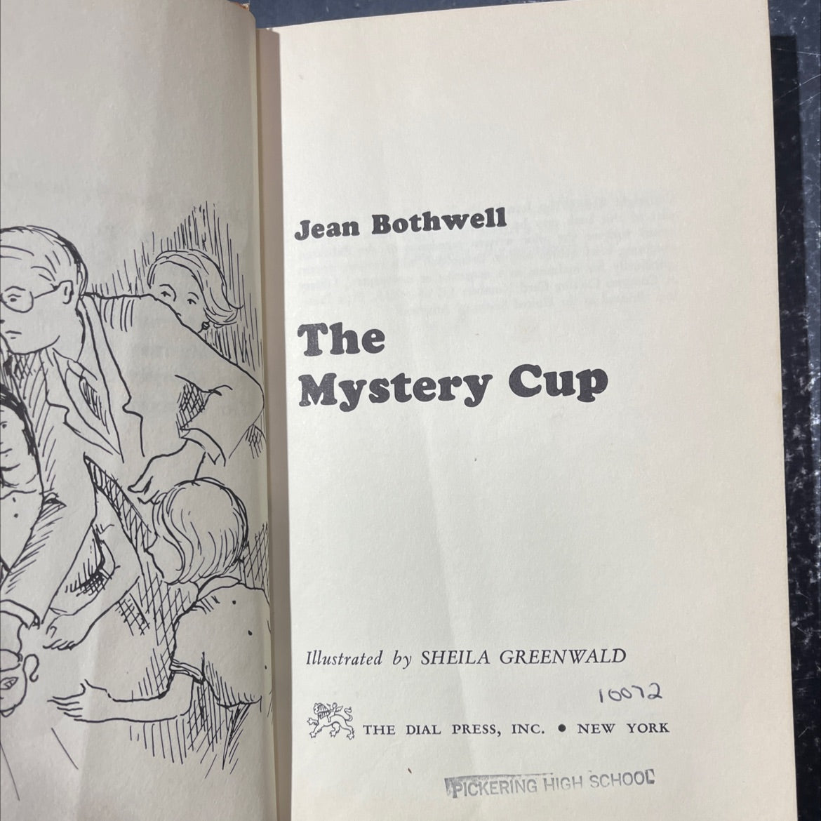 the mystery cup book, by Jean Bothwell, 1968 Hardcover image 2