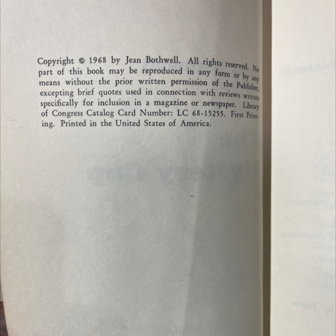 the mystery cup book, by Jean Bothwell, 1968 Hardcover image 3