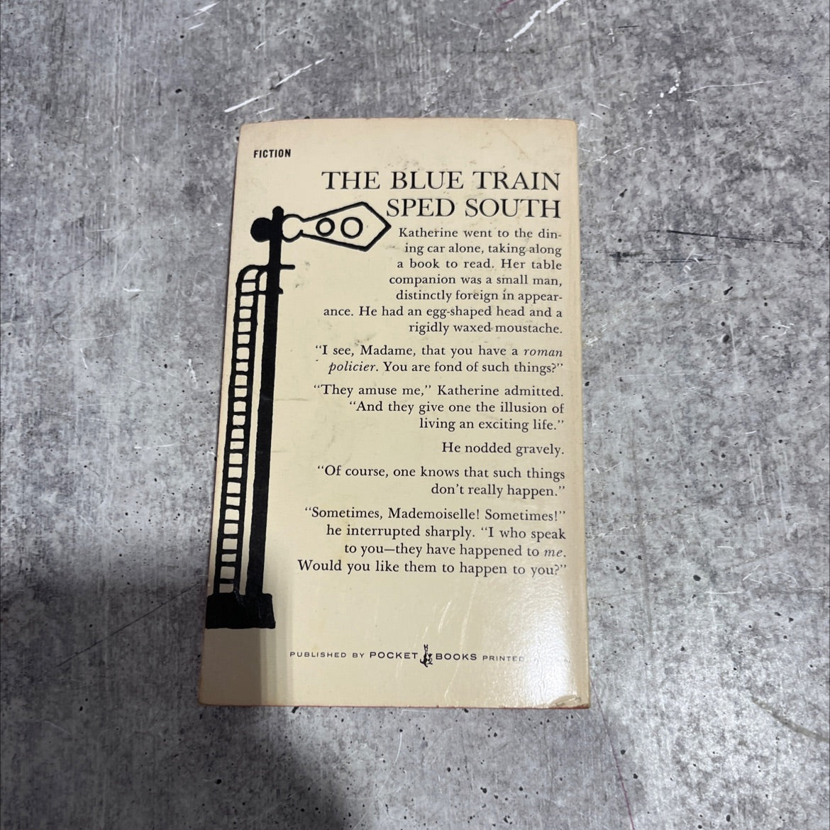 the mystery of the blue train book, by agatha christie, 1955 Paperback image 4