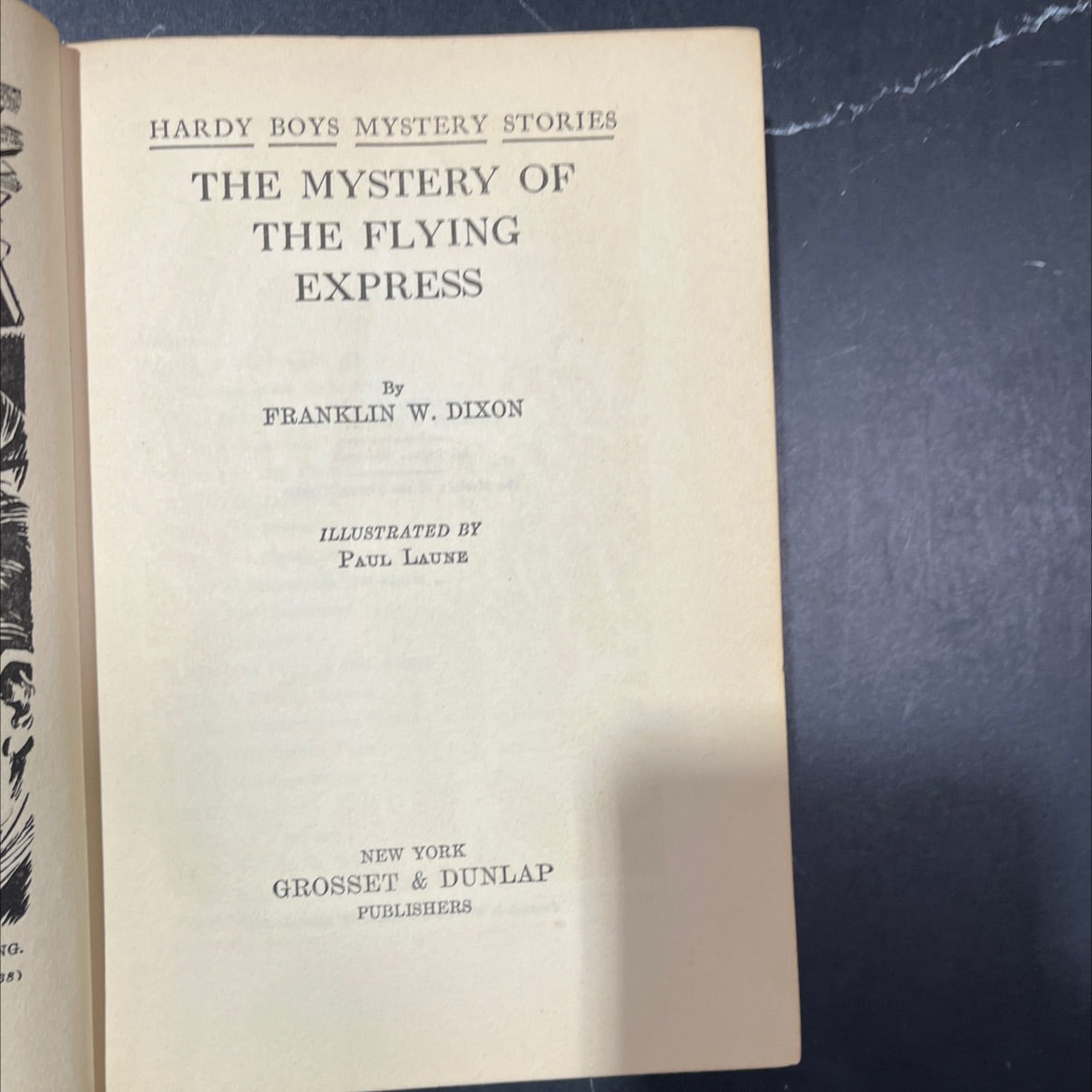 the mystery of the flying express book, by franklin w. dixon, 1941 Hardcover image 2