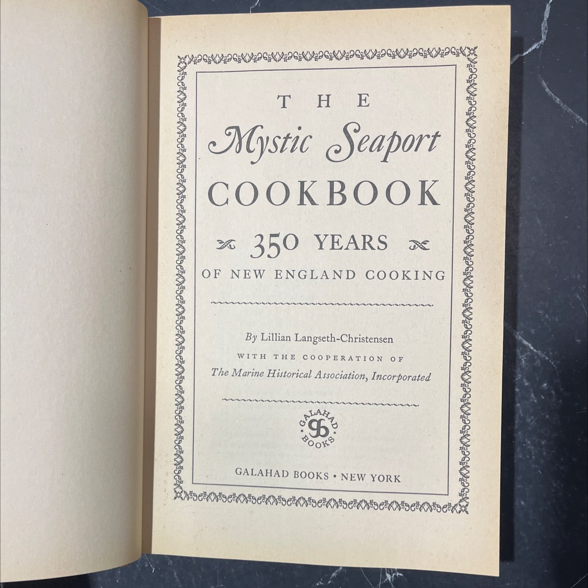 the mystic seaport cookbook *350 years of new england cooking book, by lillian langseth-christensen, 1970 Hardcover image 2