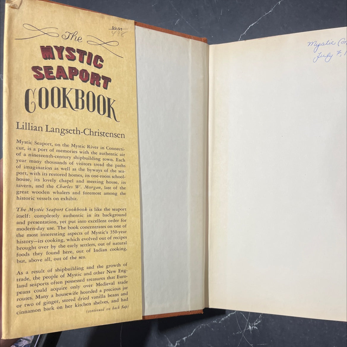 the mystic seaport cookbook *350 years of new england cooking book, by lillian langseth-christensen, 1970 Hardcover image 4