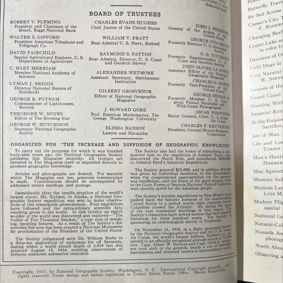 the national geographic magazine index january-june, 1937 book, by unknown, 1937 Hardcover image 3