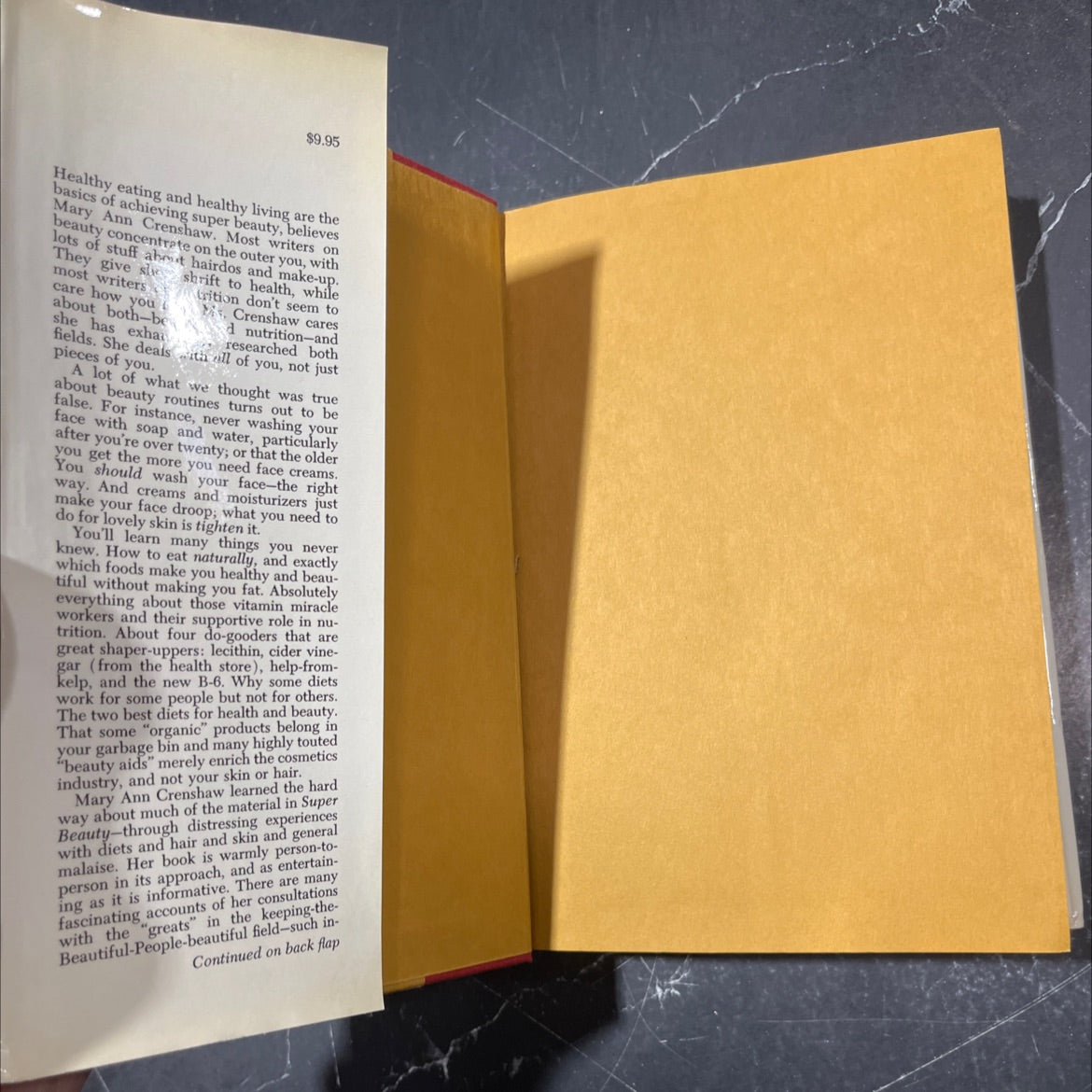 the natural way to super beauty book, by Mary Ann Crenshaw, 1974 Hardcover image 4