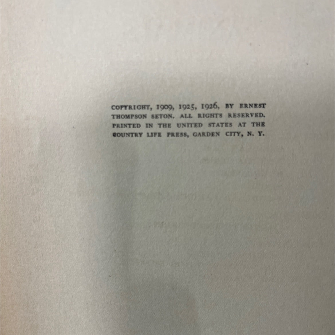 the nature library animals book, by ernest thompson seton, 1926 Hardcover image 3