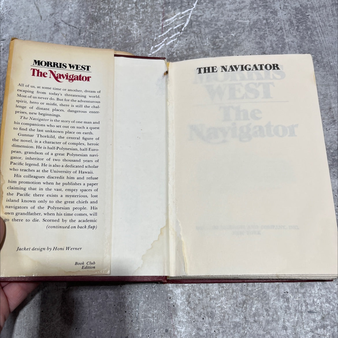 the navigator book, by morris west, 1976 Hardcover image 4