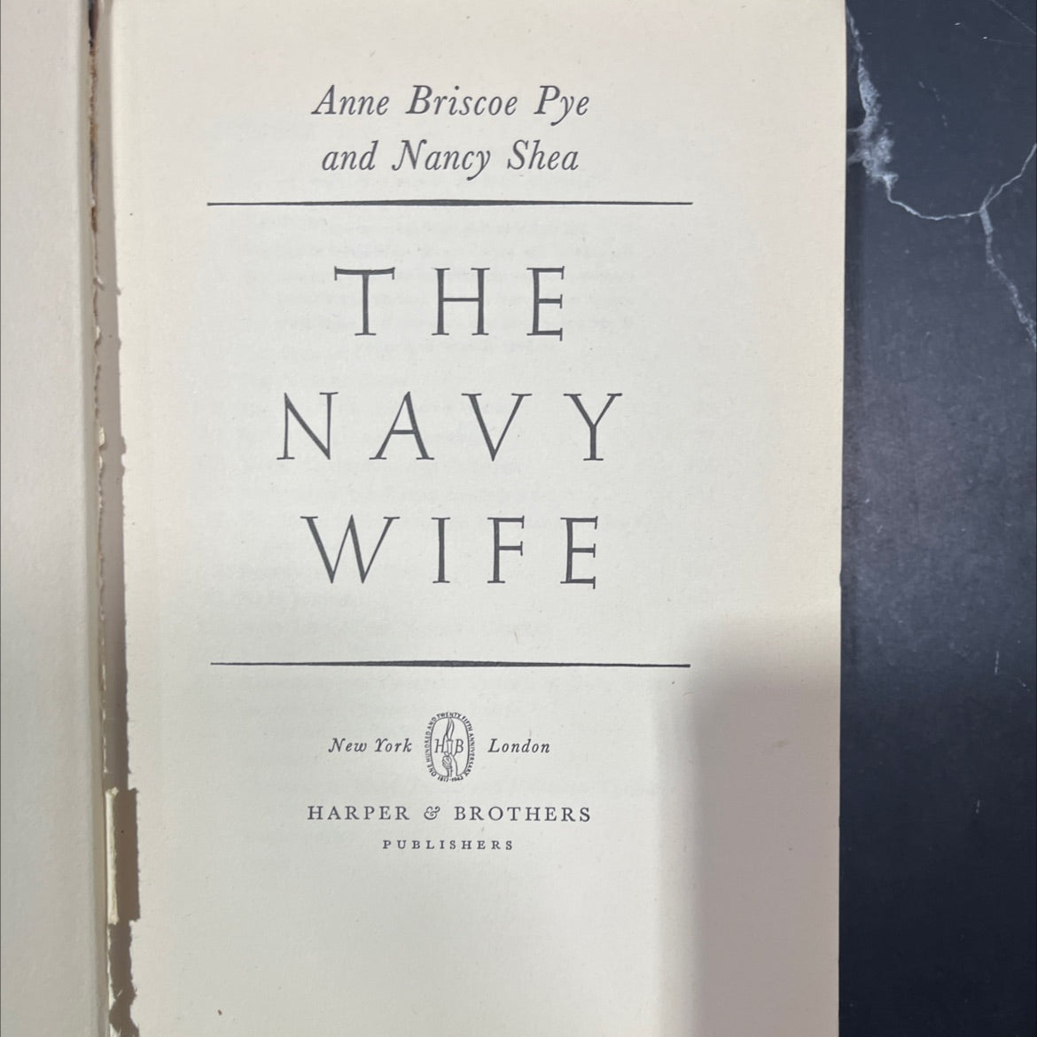 the navy wife book, by Anne Briscoe Pye and Nancy Shea, 1942 Hardcover image 2