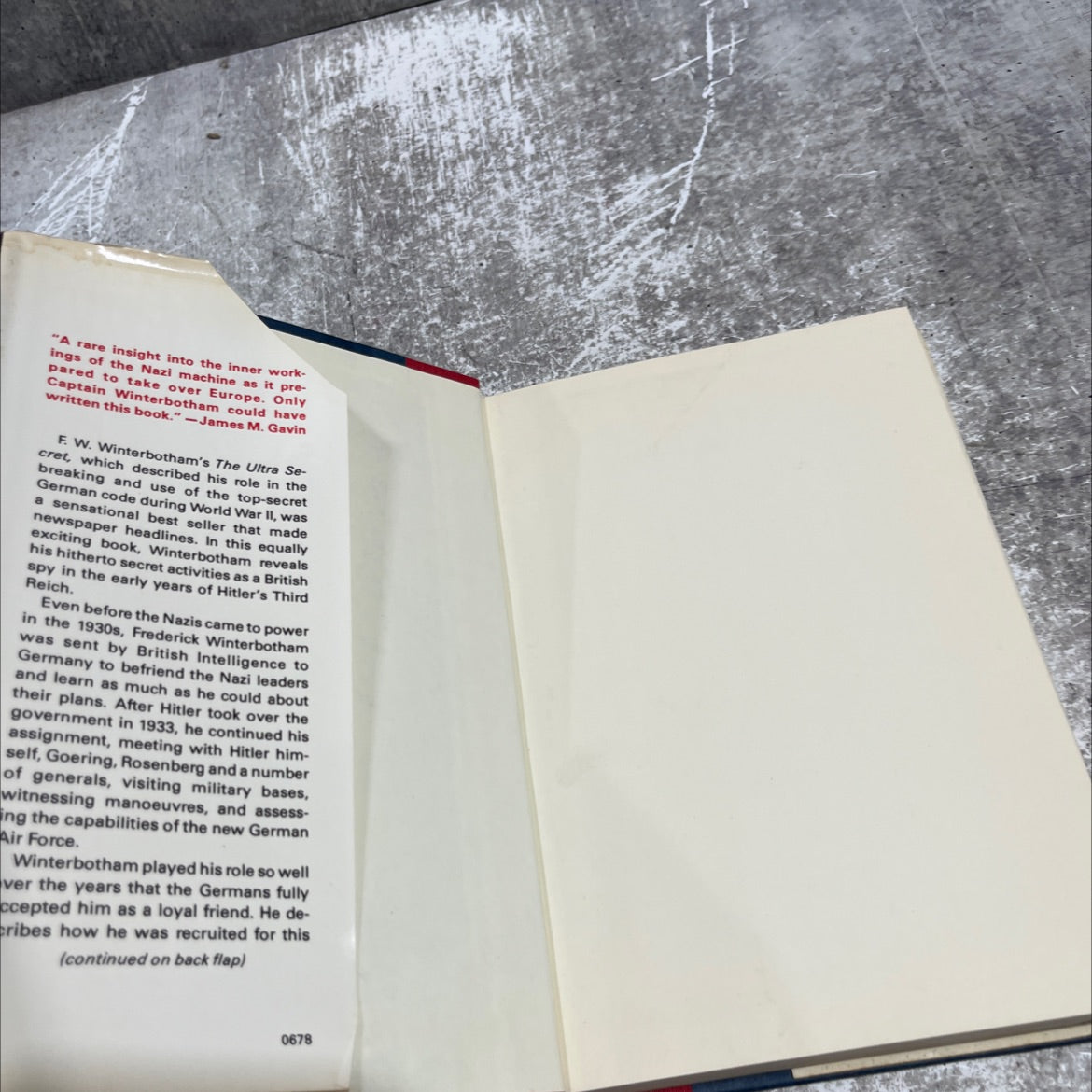 the nazi connection book, by F. W. Winterbotham, 1978 Hardcover image 4