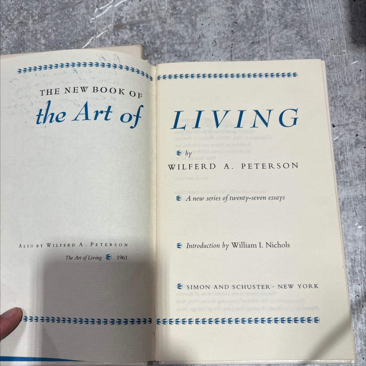 the new book of the art of living book, by wilferd a. peterson, 1963 Hardcover, Folio image 2
