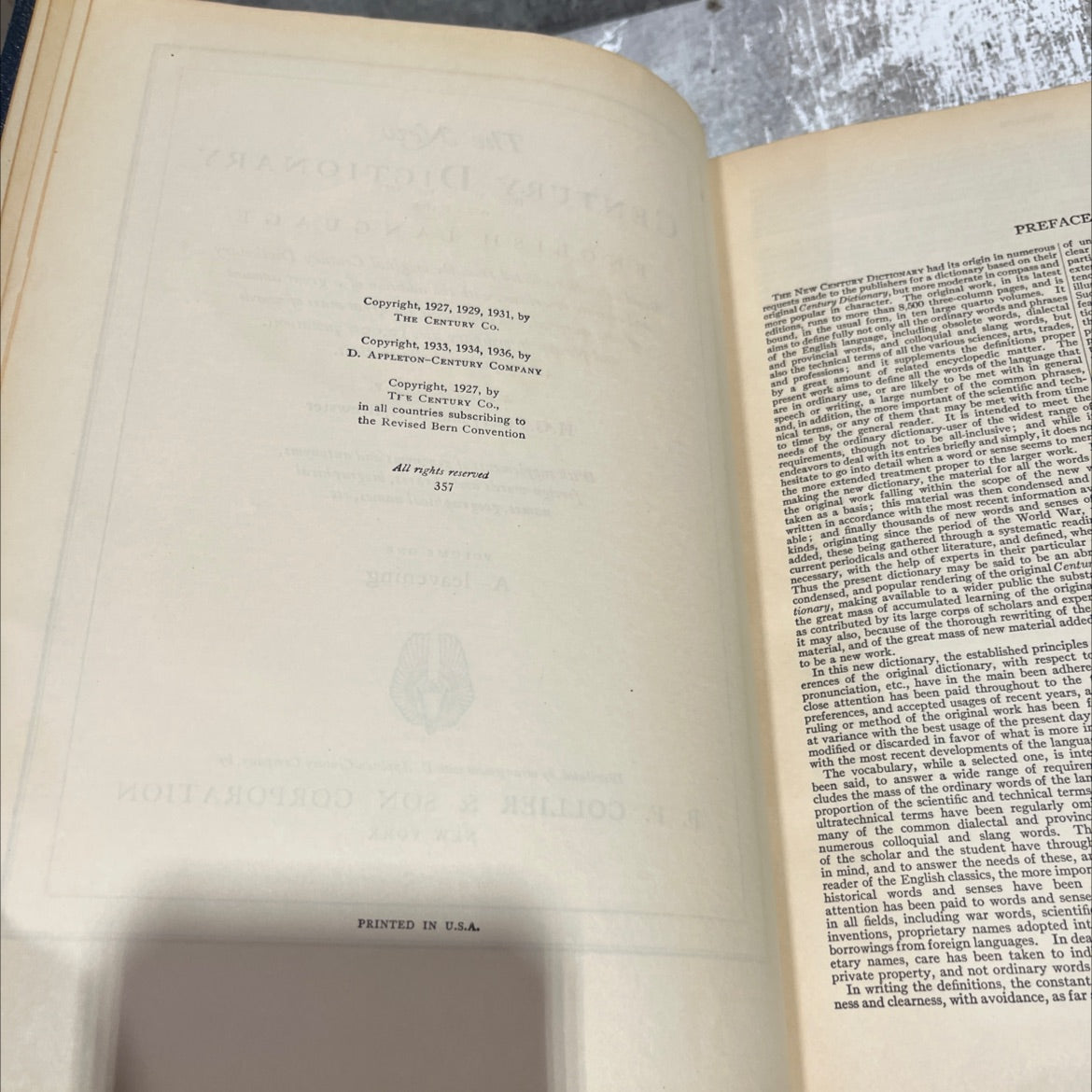 the new century dictionary u. of the english language book, by h.g. emery and k. g. brewster, 1936 Hardcover image 3