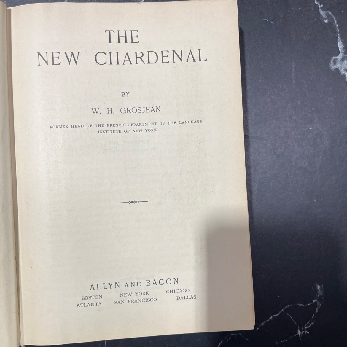 the new chardenal book, by w. h. grosjean, 1929 Hardcover image 2