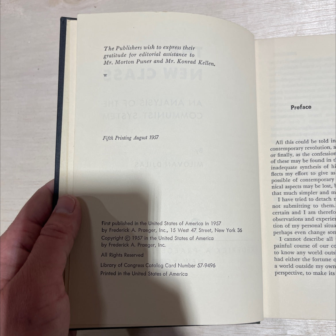the new class an analysis of the communist system book, by milovan djilas, 1957 Hardcover image 3