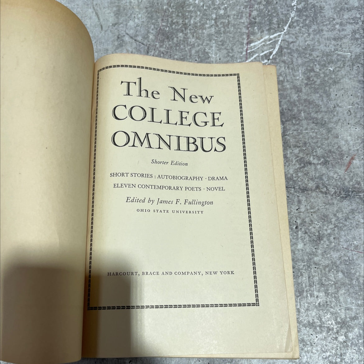 the new college omnibus shorter edition short stories autobiography drama eleven contemporary poets novel book, by image 2