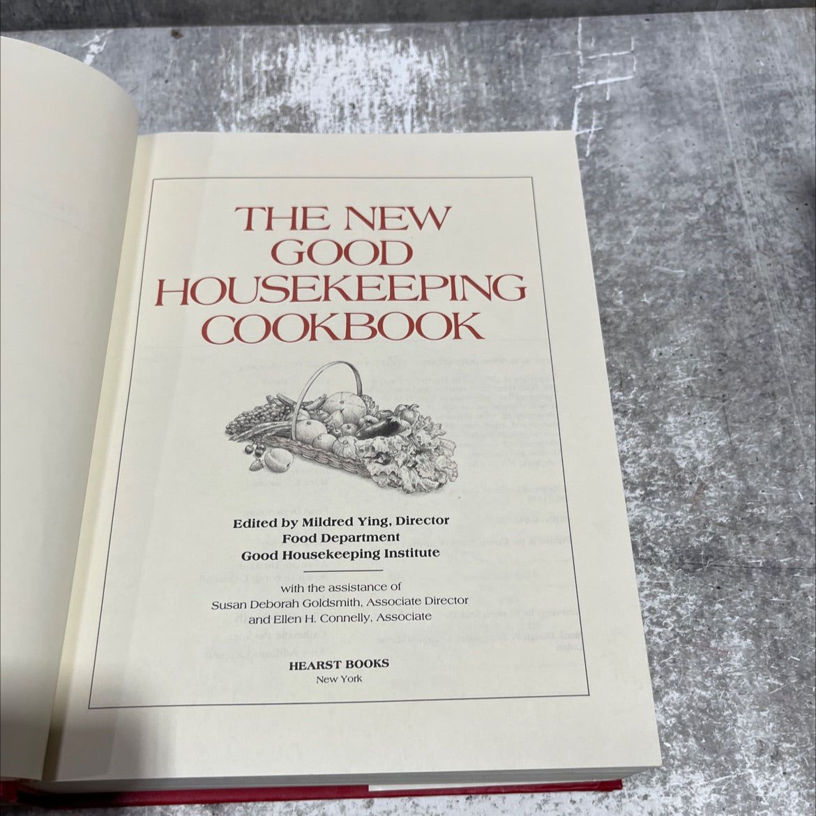 the new good housekeeping cookbook book, by mildred ying, 1986 Hardcover image 2