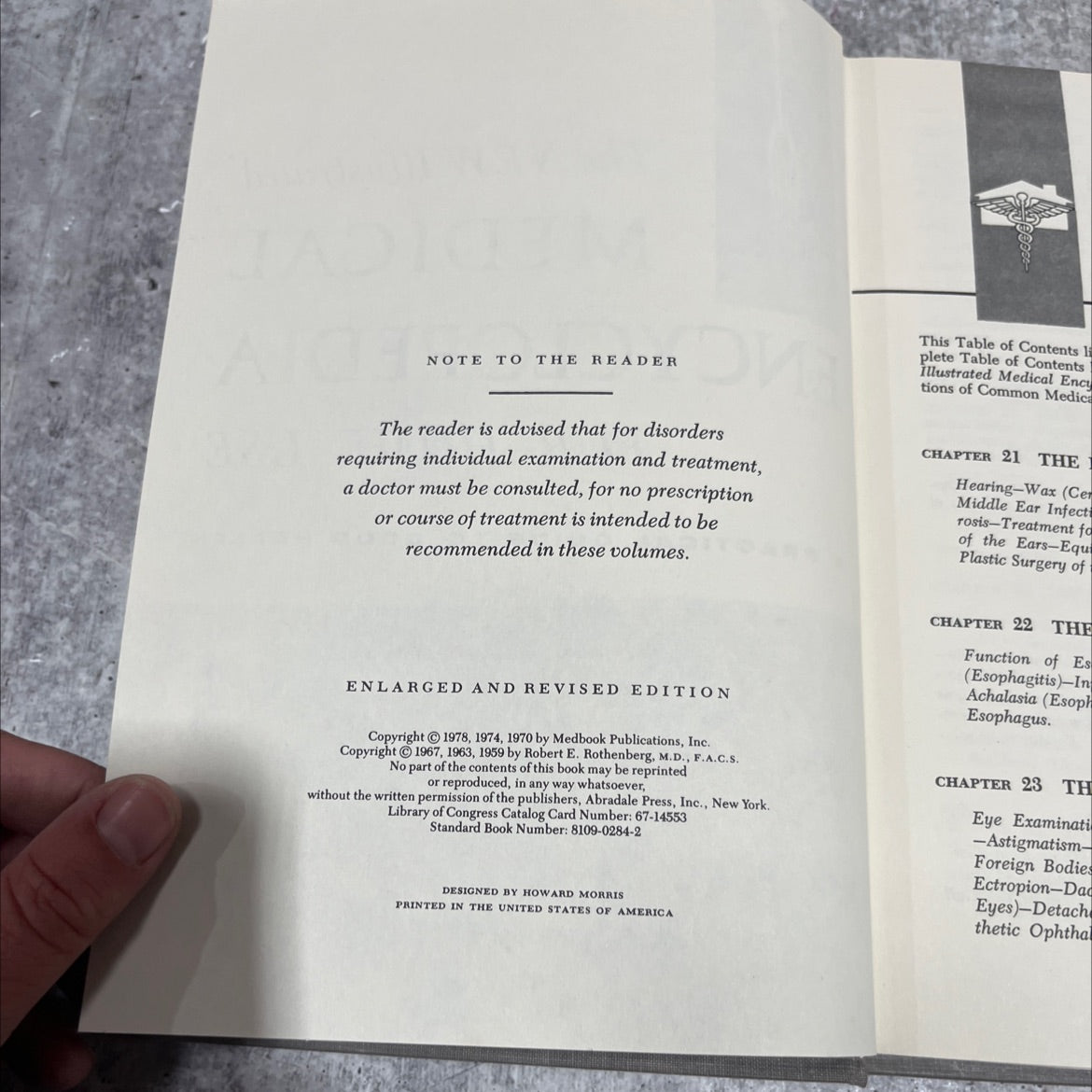 the new illustrated medical encyclopedia for home use book, by robert e. rothenberg, m.d., f.a.c.s., 1978 Hardcover image 3