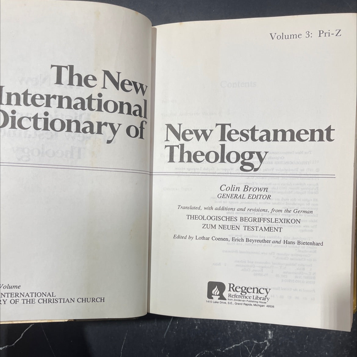 the new international dictionary of new testament theology book, by Colin Brown, 1978 Hardcover image 2