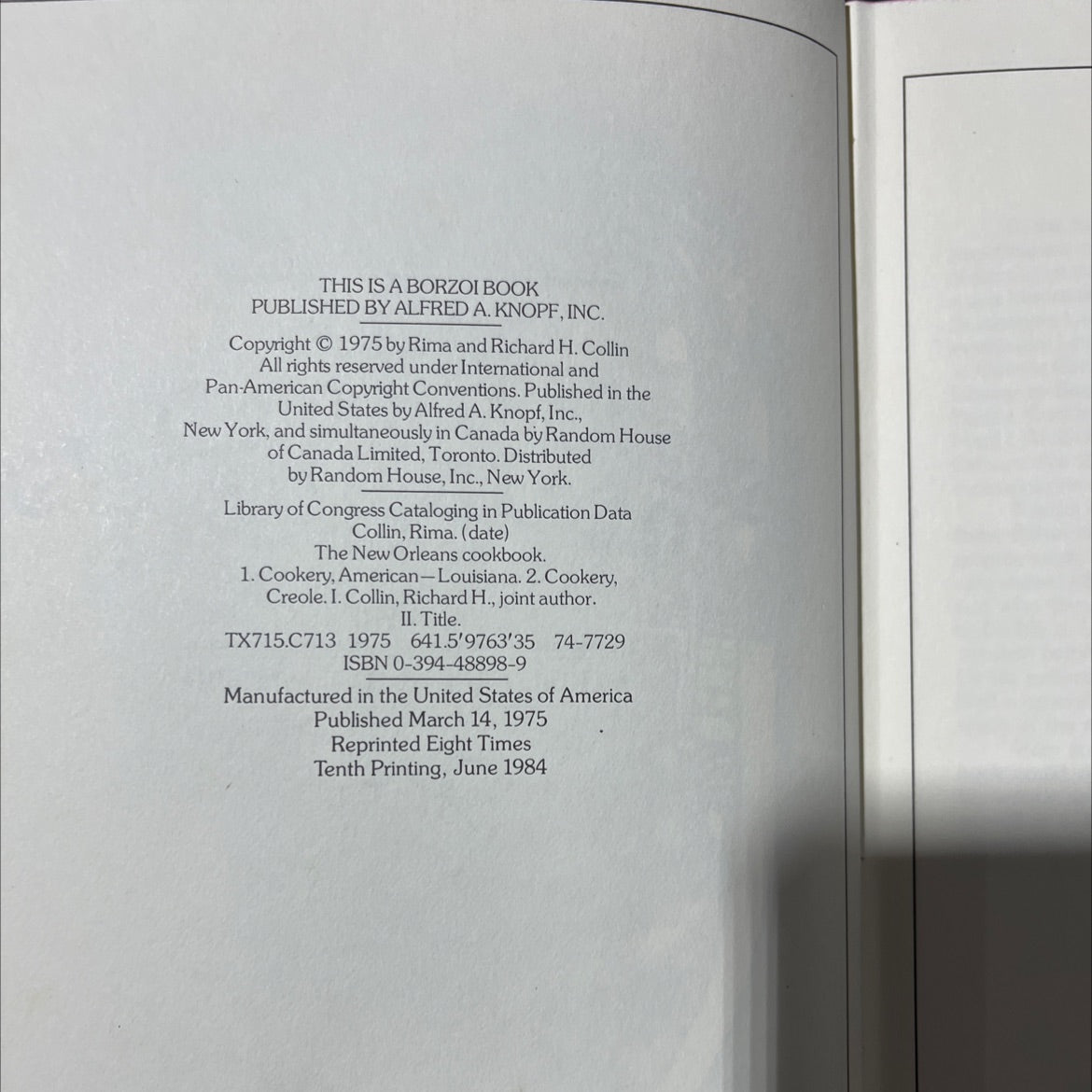 the new orleans cookbook creole, cajun, and louisiana french recipes past and present book, by Rima Collin & Richard image 3