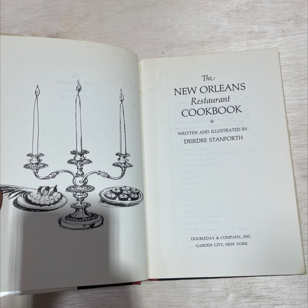 the new orleans restaurant cookbook book, by deirdre stanforth, 1967 Hardcover image 2