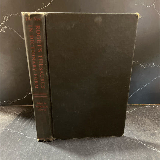 the new roget's thesaurus of the english language in dictionary form book, by norman lewis, 1961 Hardcover image 1