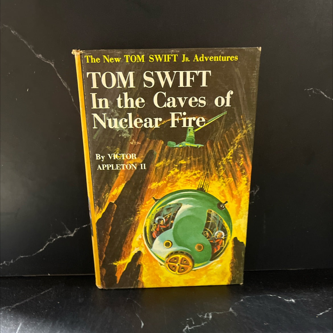 the new tom swift jr. adventures: tom swift in the caves of nuclear fire book, by victor appleton II, 1956 Hardcover image 1