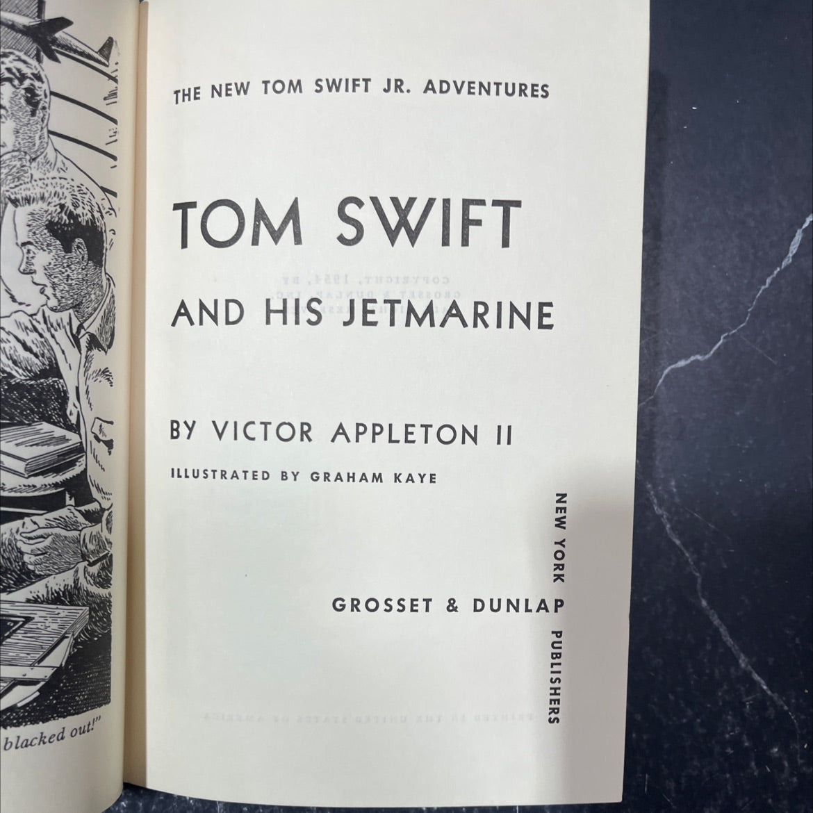 the new tom swift jr. adventures tom swift and his jetmarine book, by victor appleton ii, 1954 Hardcover image 2