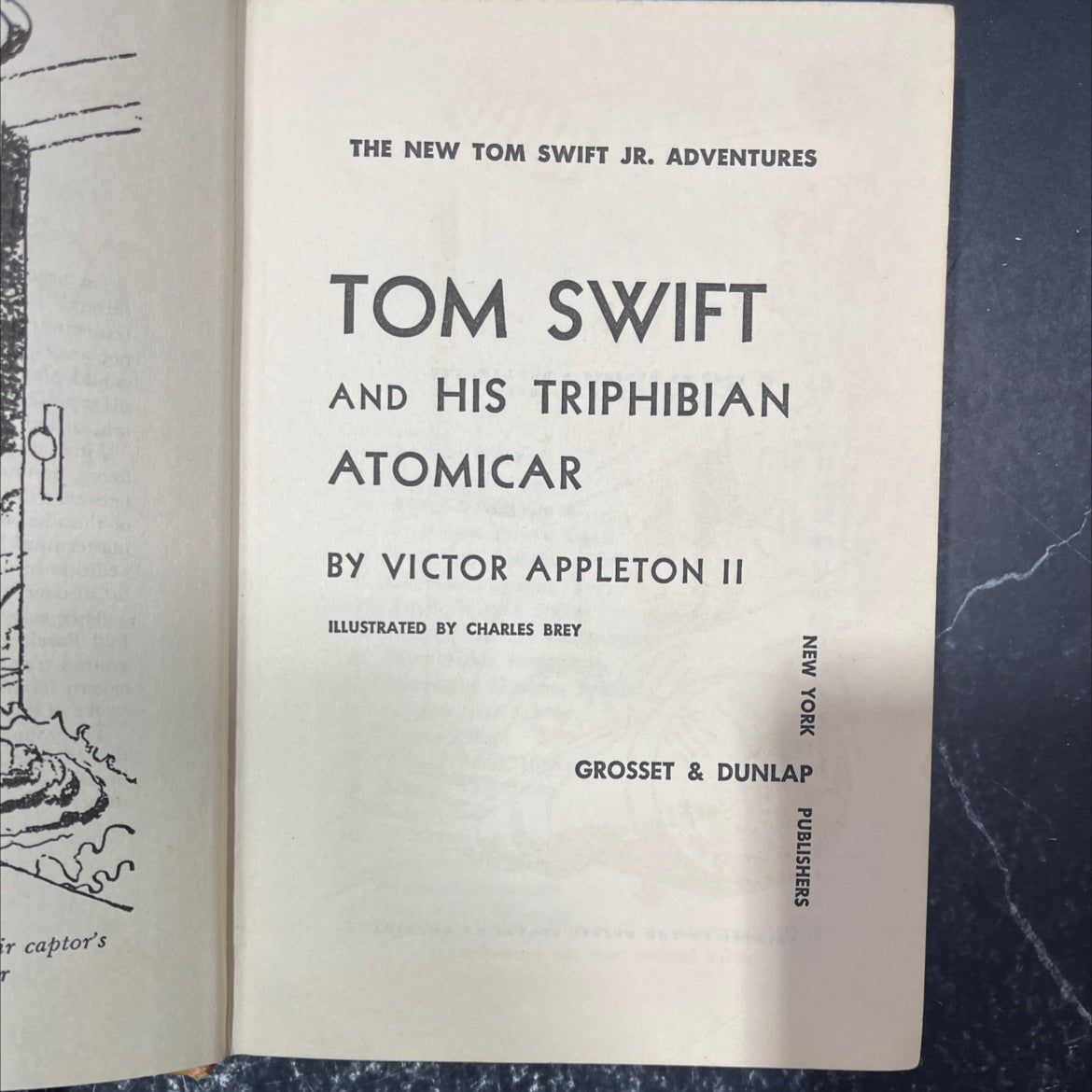 the new tom swift jr. adventures tom swift and his triphibian atomicar book, by victor appleton ii, 1962 Hardcover image 2
