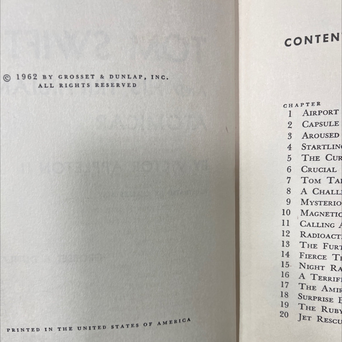 the new tom swift jr. adventures tom swift and his triphibian atomicar book, by victor appleton ii, 1962 Hardcover image 3