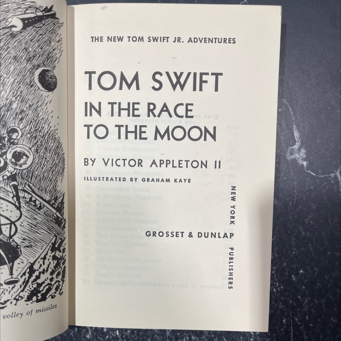 the new tom swift jr. adventures tom swift in the race to the moon book, by victor appleton ii, 1958 Hardcover image 2
