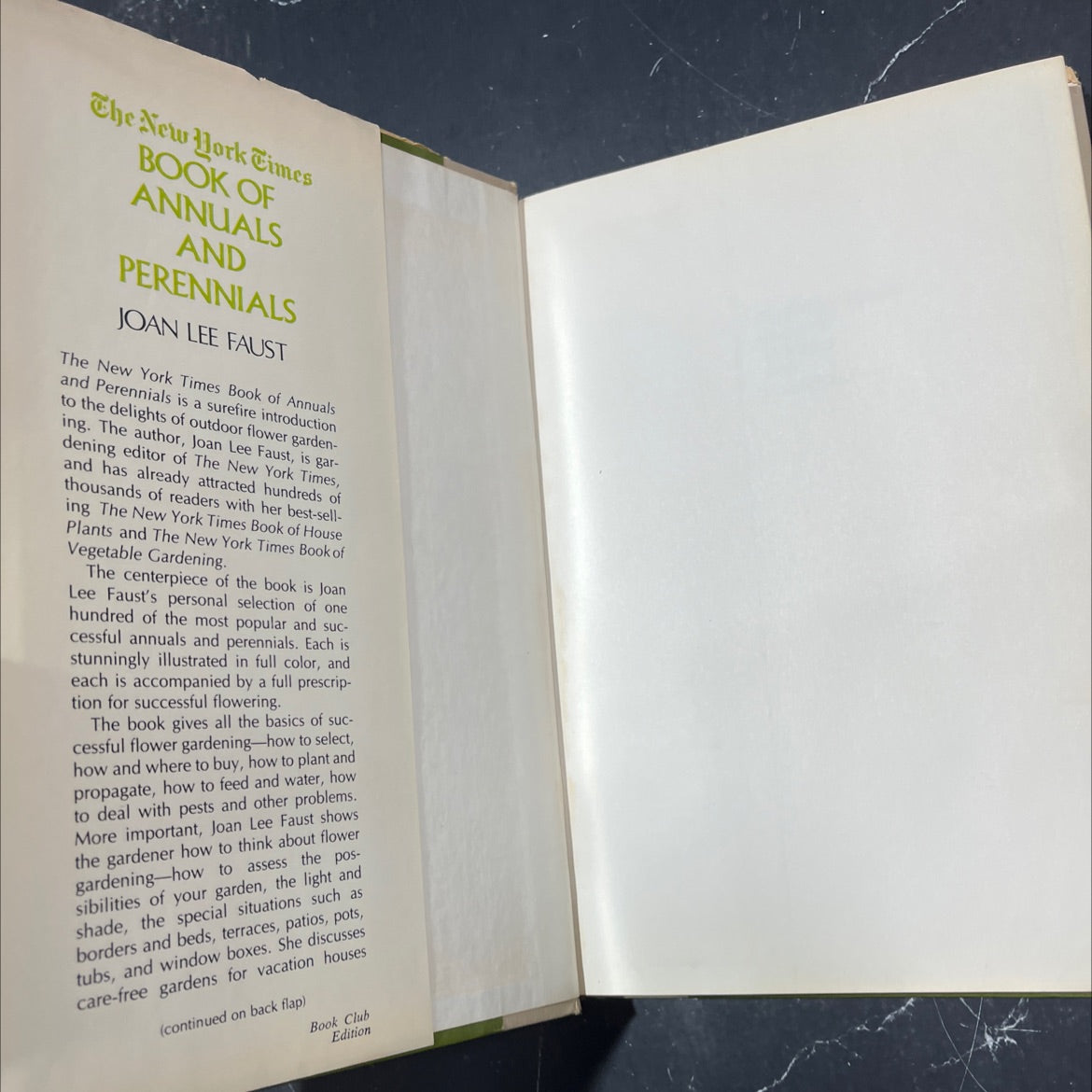 the new york times book of annuals and perennials book, by Joan Lee Faust, 1980 Hardcover image 4