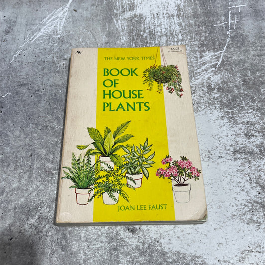 the new york times book of house plants book, by allianora rosse, 1973 Paperback image 1