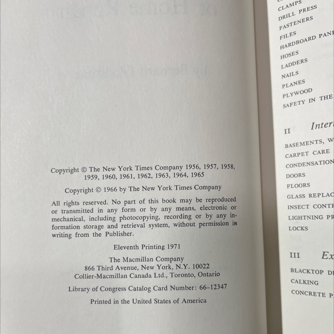 the new york times complete manual of home repair book, by bernard gladstone, 1970 Hardcover image 3