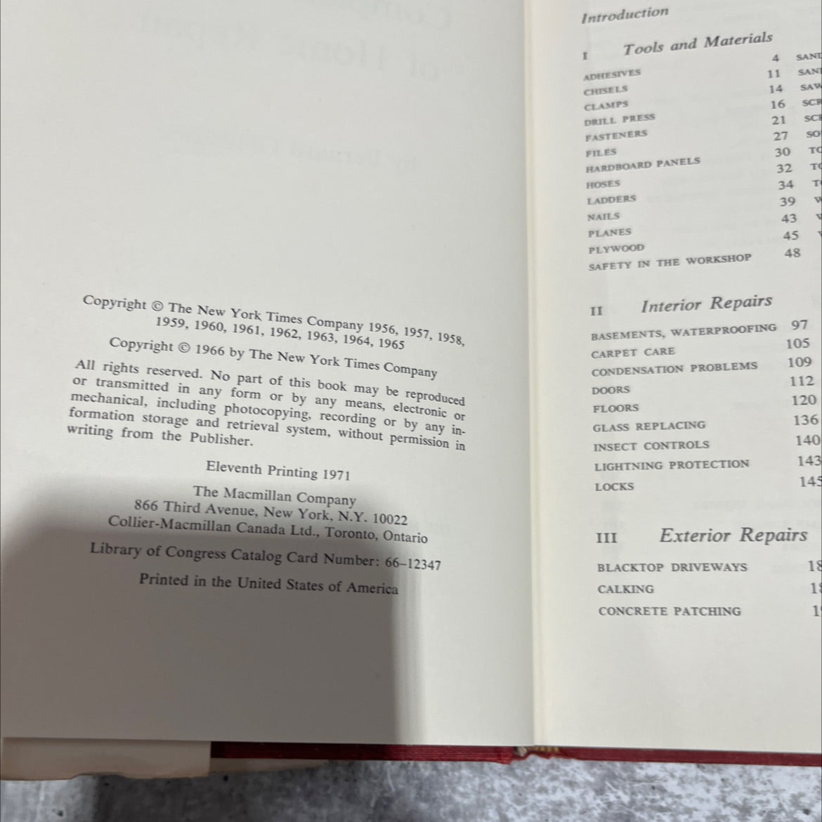 the new york times complete manual of home repair book, by bernard gladstone, 1971 Hardcover image 3