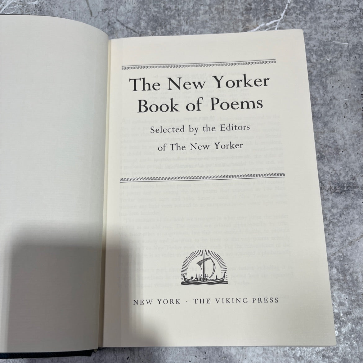 the new yorker book of poems book, by the editors of the new yorker, 1969 Hardcover image 2