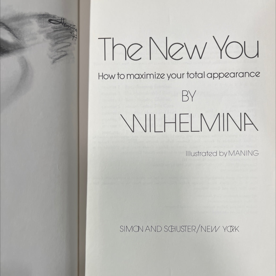 the new you how to maximize your total appearance book, by wilhelmina, 1978 Hardcover image 2